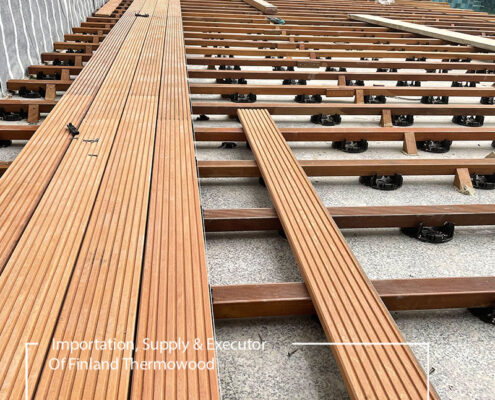 نصب و اجرای چوب ترمو وود چوب ترموود کف THERMOWOOD